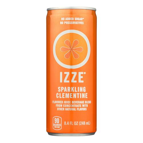 IZZE: Sparkling Clementine Flavored Juice Beverage, 8.4 oz - 0836093011056