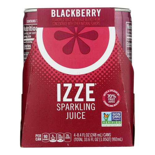 Izze - Can Sparkling Blackberry - Case Of 6-4/8.4 Fl Oz. - 0836093012022