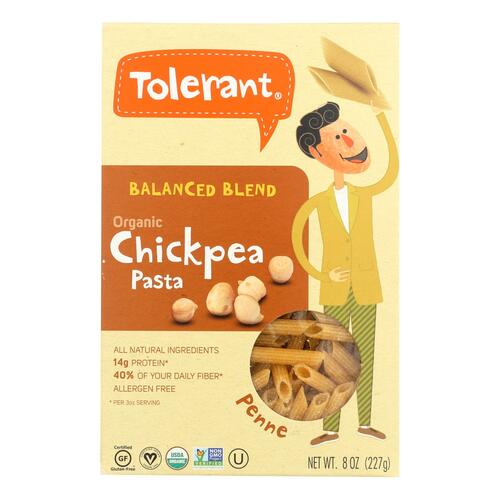 TOLERANT: Organic Chickpea Pasta Balanced Blend, 8 oz - 0837186006706