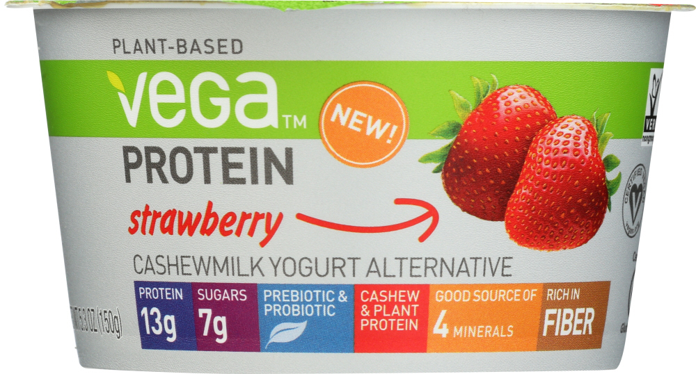 Strawberry Protein Cashewmilk Yogurt Alternative, Strawberry - strawberry