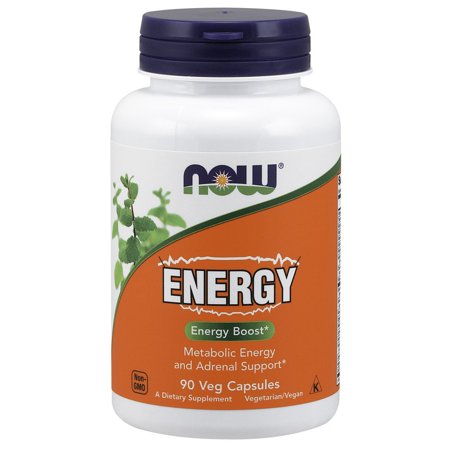 Supplements, Energy Dietary Supplement (lncludes B Vitamins, Green Tea, Panax Ginseng and Rhodiola), 90 Capsules NOW - 839403897098