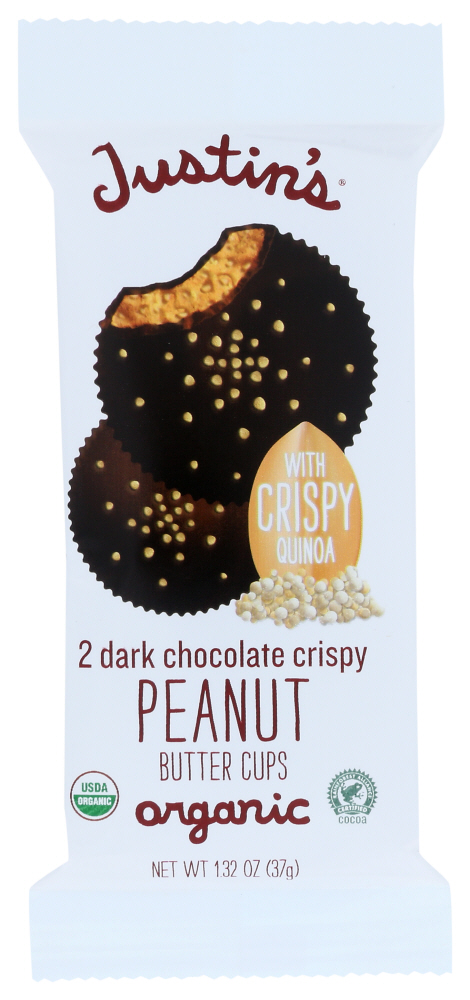 Organic 2 Dark Chocolate Crispy Peanut Butter Cups, Peanut - 840379101973