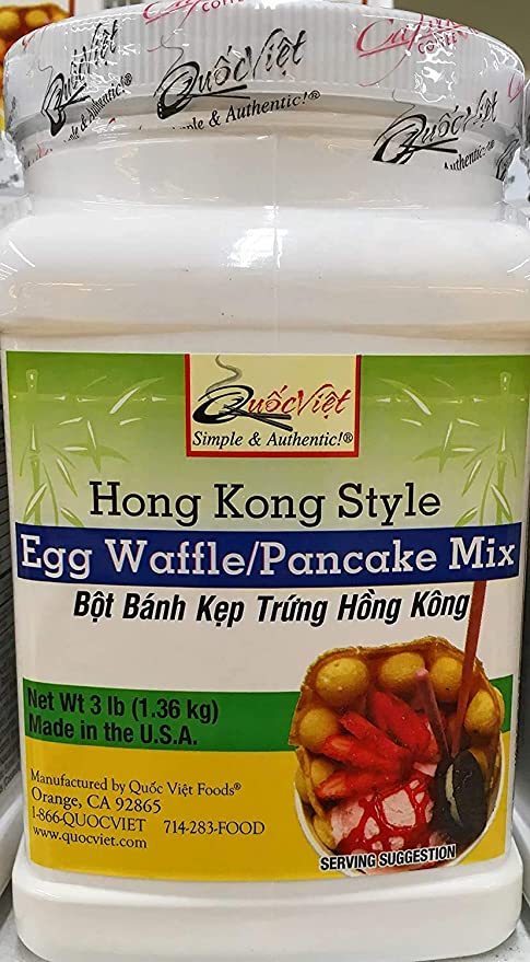  Hong Kong Style Egg Waffle Pancake Mix 3 LBS QUOC VIET BRAND MADE IN USA  - 840830116010
