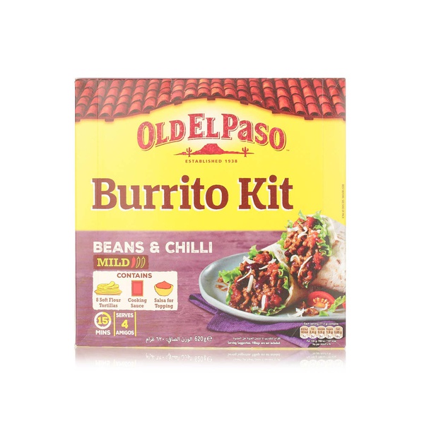 Old El Paso burrito kit beans & chilli mild 620g - Waitrose UAE & Partners - 8410076472571