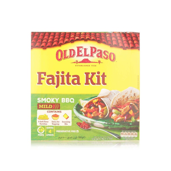Old El Paso mild BBQ fajita kit 500g - Waitrose UAE & Partners - 8410076473547
