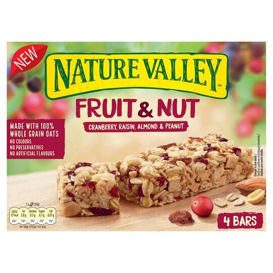 Nature Valley Fruit & Nut Cranberry 4X30g - 8410076611239