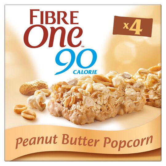Fibre One Peanut Butter Popcorn Bars 4 X 21G - 8410076620415