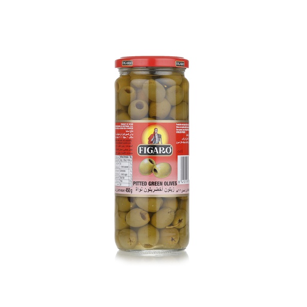 Figaro pitted green olives 450g - Waitrose UAE & Partners - 8410159048969