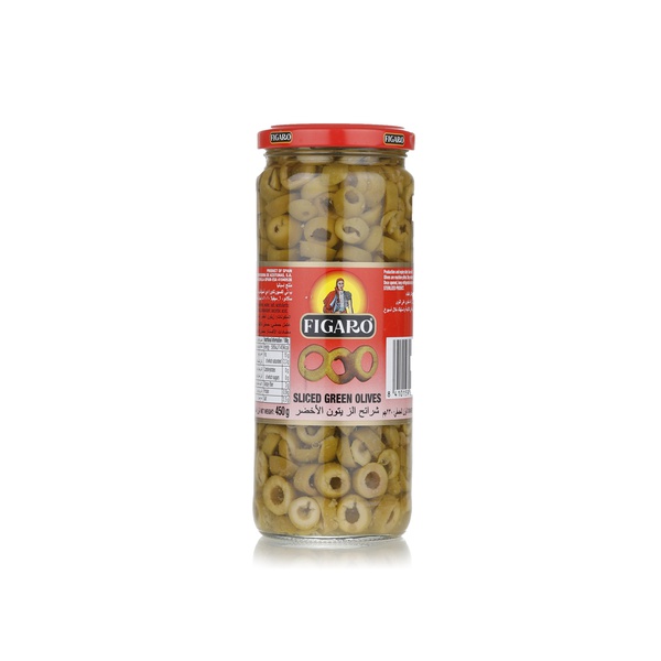 Figaro sliced green olives 450g - Waitrose UAE & Partners - 8410159270056