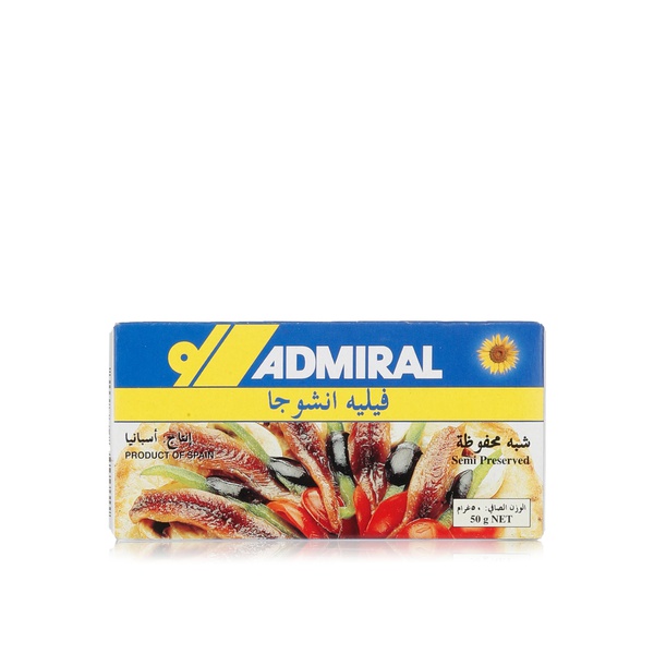 Admiral anchovy fillet 50g - Waitrose UAE & Partners - 8410333000011