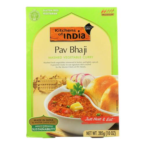 Kitchen Of India Dinner - Mashed Vegetable Curry - Pav Bhaji - 10 Oz - Case Of 6 - 841905010714
