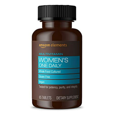 Elements Women?s One Daily Multivitamin 59% Whole Food Cultured Vegan 65 Tablets 2 month supply (Packaging may vary) - 842379106484