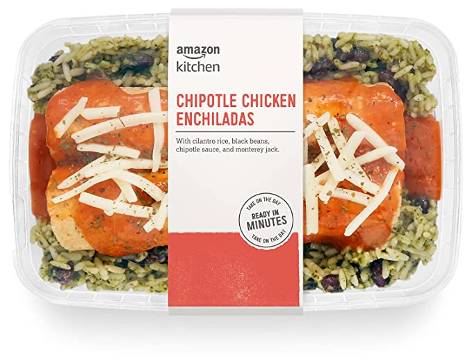Amazon Kitchen, Chipotle Chicken Enchiladas, Single Serve Meal, 13.5 oz - 842379122200