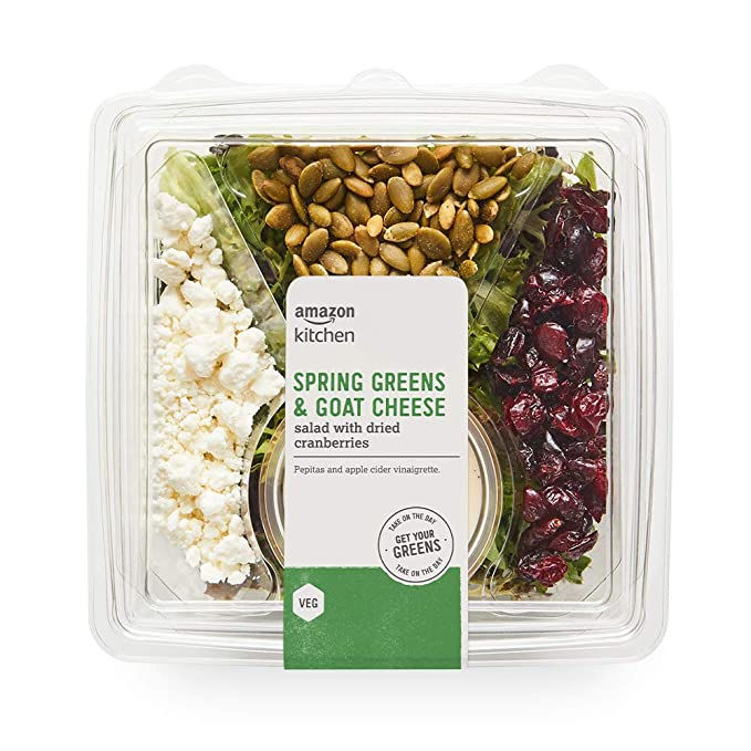 Amazon Kitchen, Spring Greens & Goat Cheese Salad, 7.5 oz - 842379123399