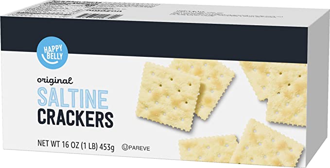 Amazon Brand - Happy Belly Original Saltine Crackers, 16 Ounce - 842379156700