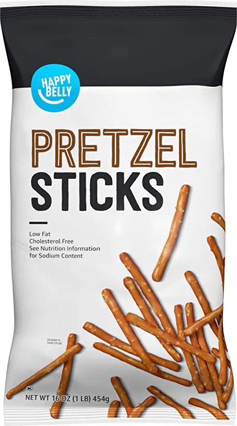  Amazon Brand - Happy Belly Pretzel Sticks, 16 oz - 842379158414