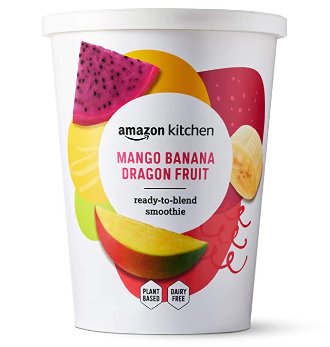  Amazon Kitchen, Mango Banana Dragon Fruit Smoothie, Vegan, 7.5 oz  - 842379197482