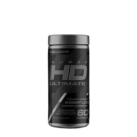 Cellucor Super HD Ultimate Thermogenic Fat Burner & Weight Loss Supplement with Caffeine and Natural Metabolism Boosters, 60 Count Capsules (B0748JRTYN) - 842595102000