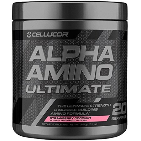 Cellucor Alpha Amino Ultimate EAA & BCAA Strawberry Coconut, 20 Servings - 842595105483