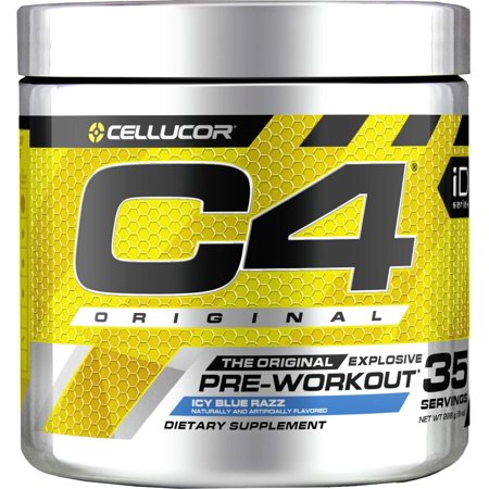 C4 Original Pre Workout Powder ICY Blue Razz Sugar Free Preworkout Energy Supplement for Men & Women 150mg Caffeine + beta Alanine + Creatine 35 Servings - 842595108927