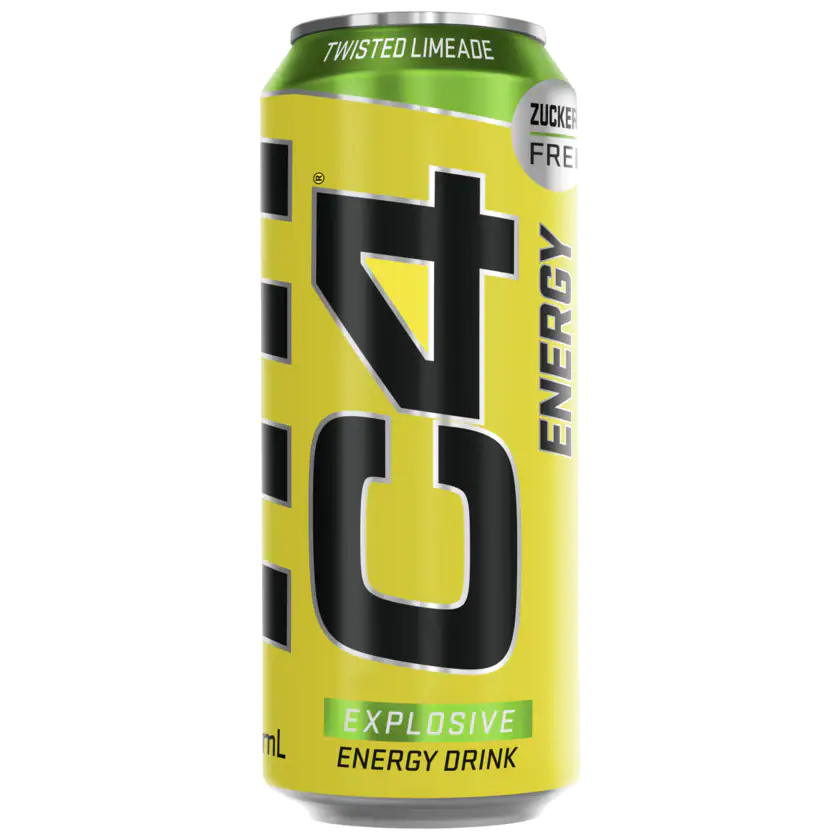 C4 Energy Drink Limette-Zitrone 500ml - 842595113105
