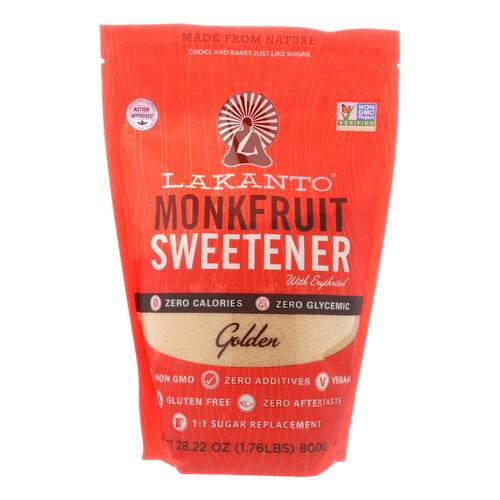 LAKANTO: Sweetener Golden Monkfruit, 28.22 oz - 0843076000051