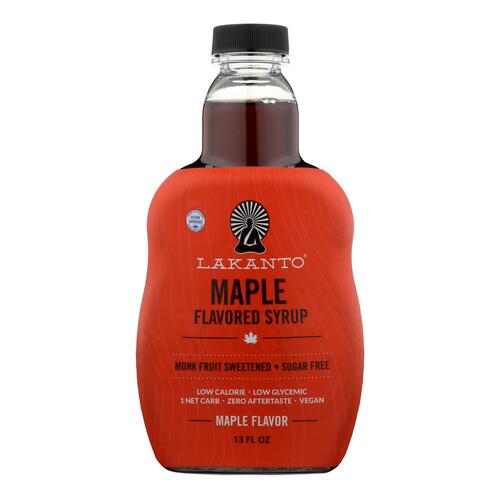 LAKANTO: Syrup Maple, 13 oz - 0843076000266