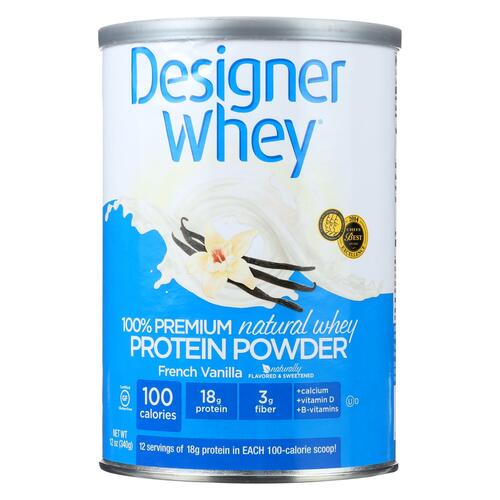 Designer Whey - Protein Powder - French Vanilla - 12 Oz - 844334001322