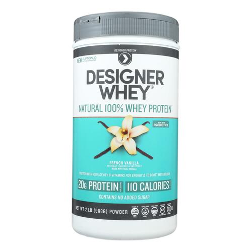 Natural 100% Whey Protein Powder, French Vanilla - 844334001339