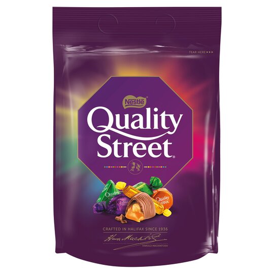Quality Street Assorted Milk & Dark Chocolate & Toffee Sharing Bag 382G - 8445290019516