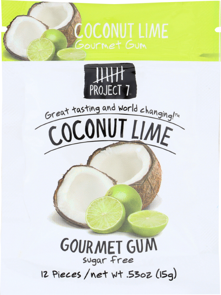 PROJECT 7: Coconut Lime Gum, 0.53 oz - 0844911003138
