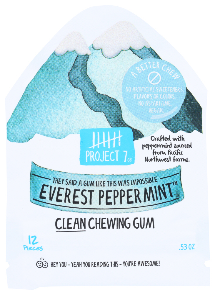 Everest Peppermint Clean Chewing Gum, Everest Peppermint - 844911007044