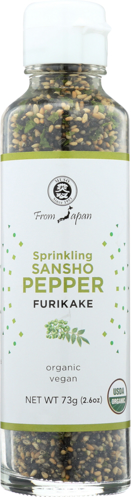 MUSO FROM JAPAN: Organic Sansho Pepper Furikake, 2.6 oz - 0845172000485