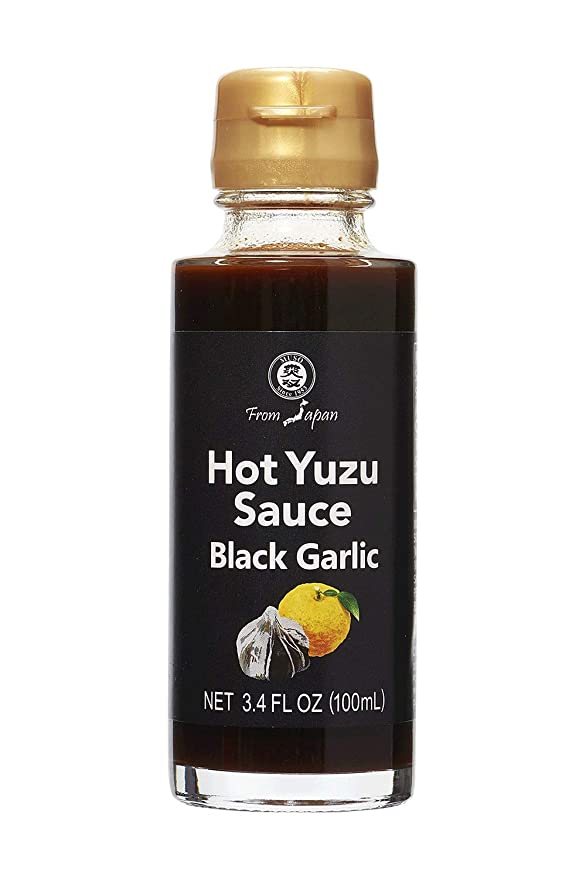Muso From Japan Hot Yuzu Sauce Black Garlic, 3.4 Fl Oz - 845172000904