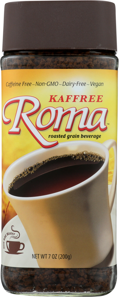 Kaffree Instant Roasted Grain Beverage - Roma - Case Of 6 - 7 Oz. - 845561000324