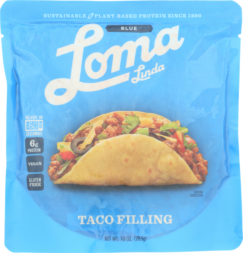 LOMA BLUE: Meat Vegetable Taco Filling, 10 oz - 0845561001178