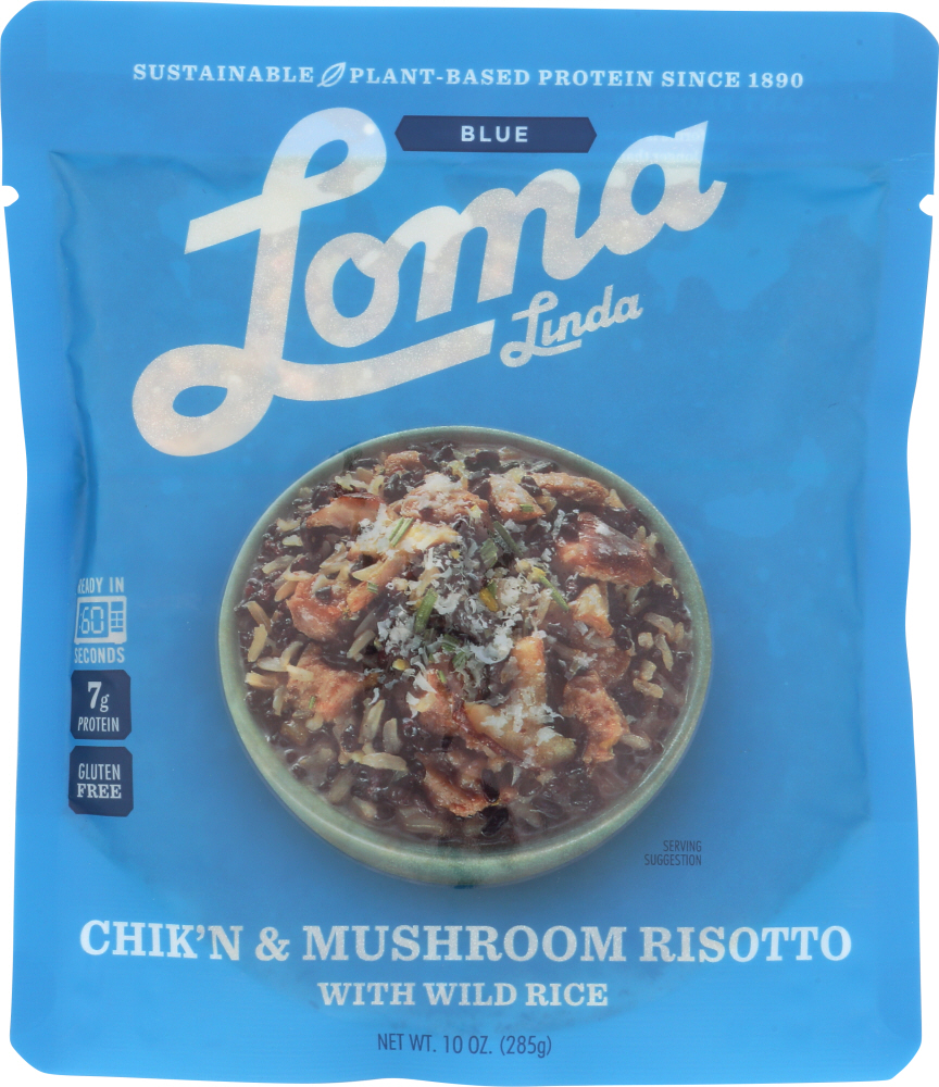 LOMA BLUE: Chicken Mushroom Risotto Soup, 10 oz - 0845561001666