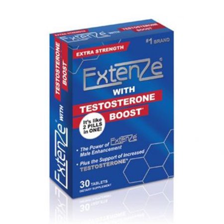 Extenze With Testosterone Boost 30ct Box - 846345099985