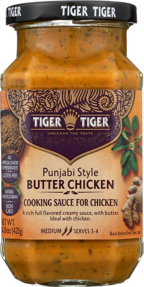 TIGER TIGER: Sauce Simmer Punjabi Butter Chicken, 14.8 oz - 0846462000093