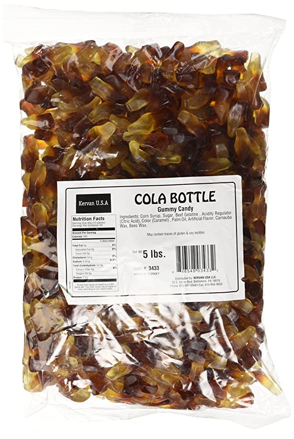  Kervan Cola Bottle Gummies - Bulk 5 LB  - 846548034332