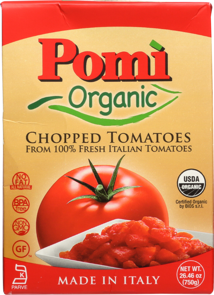 POMI: Tomatoes Chopped Organic, 26.46 oz - 0846558000228