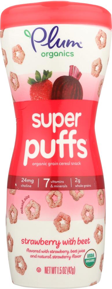 Plum Puffs Baby Food Strawberry Raspberry - 00846675000163