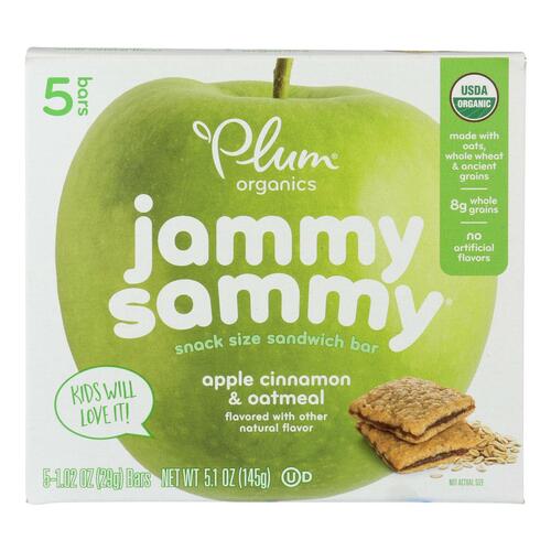 Plum Jammy Sammy Kids Snacks Apple Cinnamon Oatmeal - 00846675002440