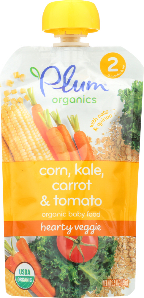 Plum Stage2 Veg Blends Baby Food Kale Sweet Corn Quinoa - 00846675004055