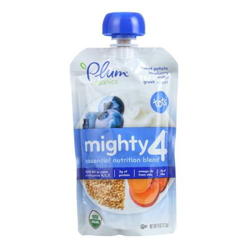 Plum Mighty 4 Tots Snacks Blueberry Sweet Potato Millet - 00846675005366