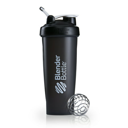 BlenderBottle 32oz Classic Shaker with Wire Whisk BlenderBall and Carrying Loop FC Black - 847280013883