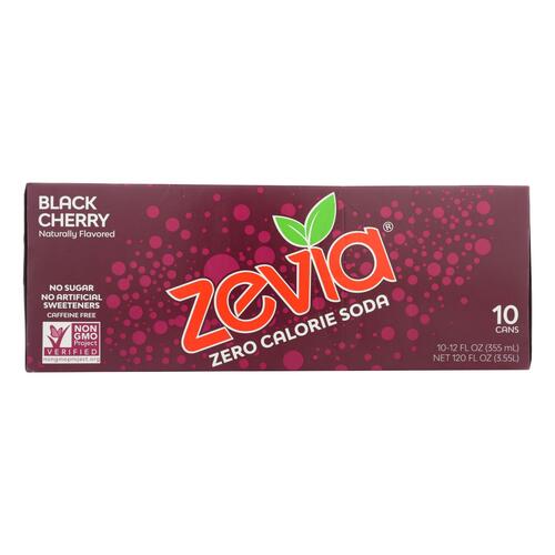Zevia Black Cherry Soda - Case Of 2 - 10/12 Fz - 849429002178