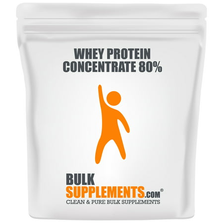 BulkSupplements.com Natural Protein Powder - Protein Powder for Weight Gain - Flavorless Protein Powder (1 Kilogram - 2.2 lbs - 32 Servings) - 849720009692