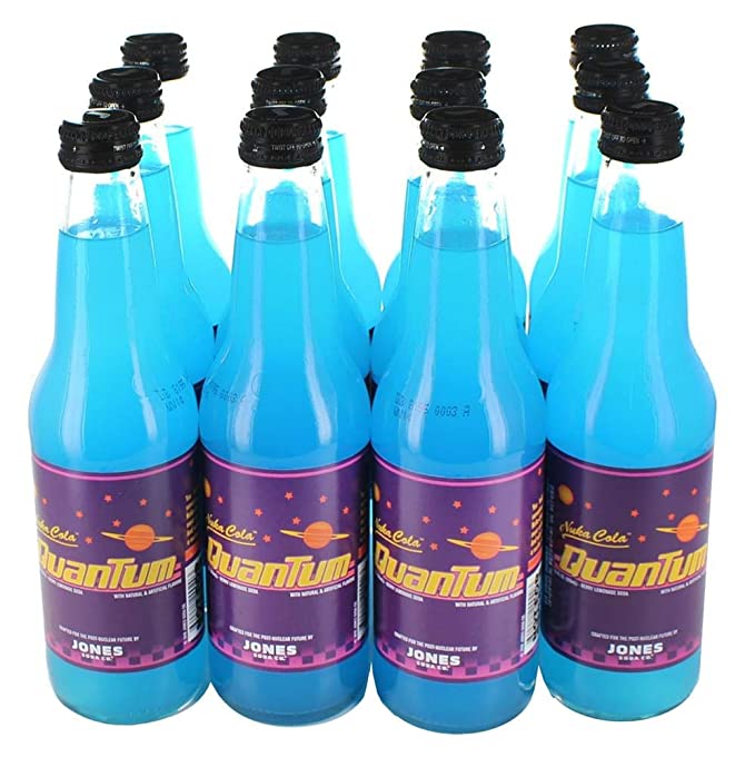 Fallout Nuka-Cola Quantum Jones Soda | Official Berry Flavored Drink | 12PK Count - 849795042709