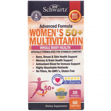 BioSchwartz Advanced Formula Women's 50+ Multivitamin, 60 Veggie Caps - 850004119402